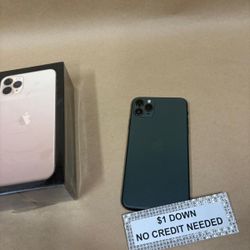 Apple IPhone 11 Pro Max - Only $1 Today Pay The Rest Later! 