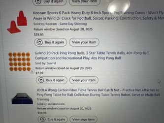 Table tennis/ping-pong, practice ball