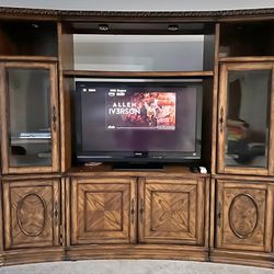 Large Vintage Entertainment Center