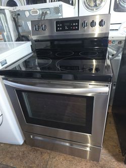 Frigidaire Glass Top Stove Stainless Steel Everything Works Good ✅️