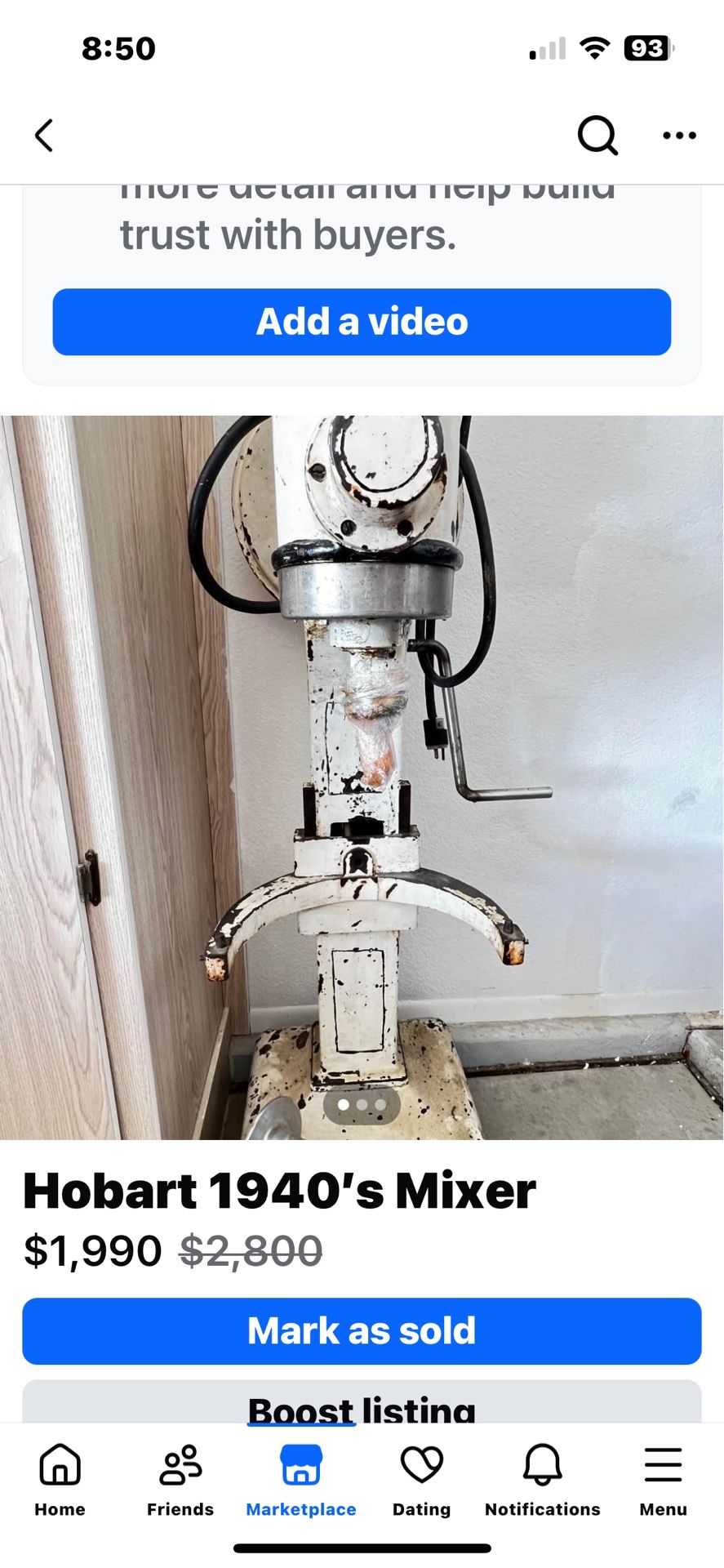 Antique Hobart Mixer