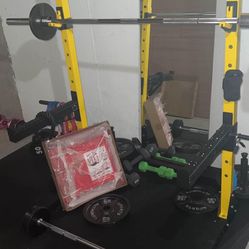Gym Squad Rack With Weight And Dumbbells All Included 