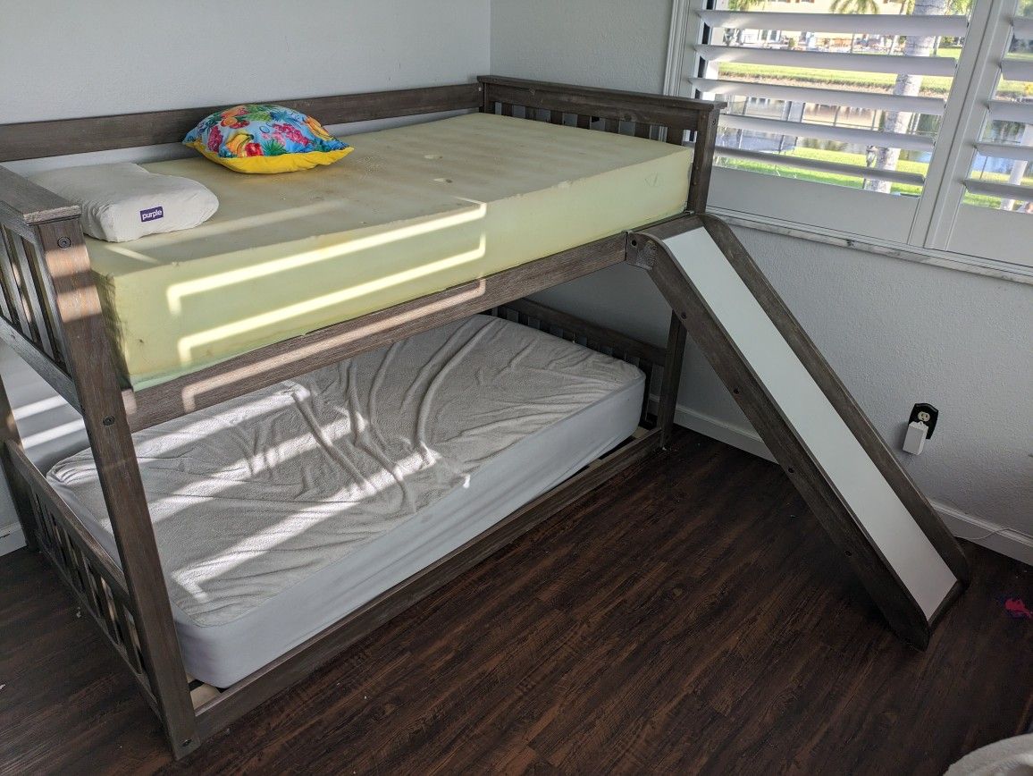 Bunk Bed With Slide No Matress