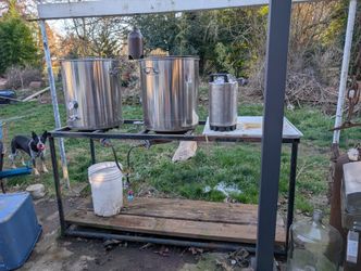 20 Gallon Nano Brewing System Stand Burners And Tanks