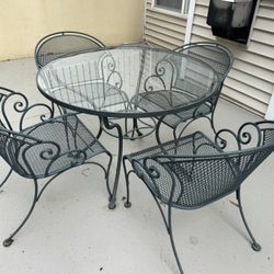 Wrought Iron Patio Table