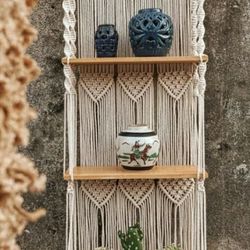 Macrame Hanging Shelf 