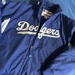 Dodgers Majestic Authentic Bomber Jacket