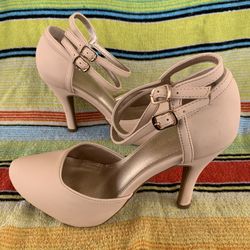 DREAM PAIRS Office-02 Women's Classy Mary Jane Double Ankle Strap Almond Toe