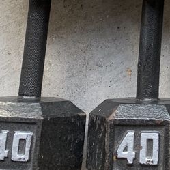 40 Pound Dumbells!