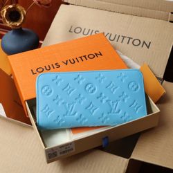 Louis Vuitton Blue Wallet New 