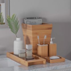 5-Piece Bathroom Decor Set - Brand New In Box