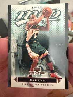 2003-04 Upper Deck MVP Black /25 Ray Allen #169