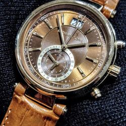 Michael Kors Swayer Golden Brown Swiss Made Womens Watch MK2424