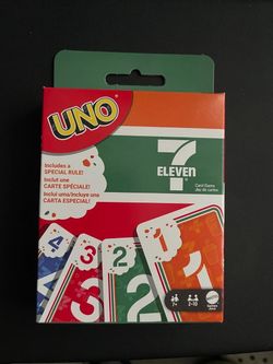 Mattel UNO 7-Eleven Card Game Complete Game JRW74, 2-10 Players