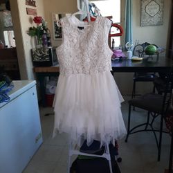 Size 10 Girls White Dress