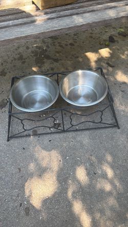 Dog Bowl Set,Elevated. S.W.Arl