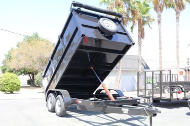 8x12x4 Dump Trailer GVWR 7000
