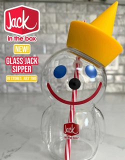Jack in the Box Glass Sipper