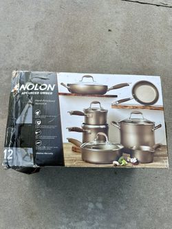 Brand New Anolon Advanced Umber 12-Piece Cookware Set