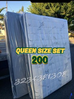 Queen Size Boxspring With Mattress