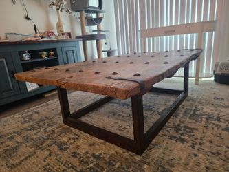 Beautiful Antique Wooden Door Coffee Table
