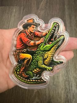 5oz Copper Gator Wrestler Limited Mint