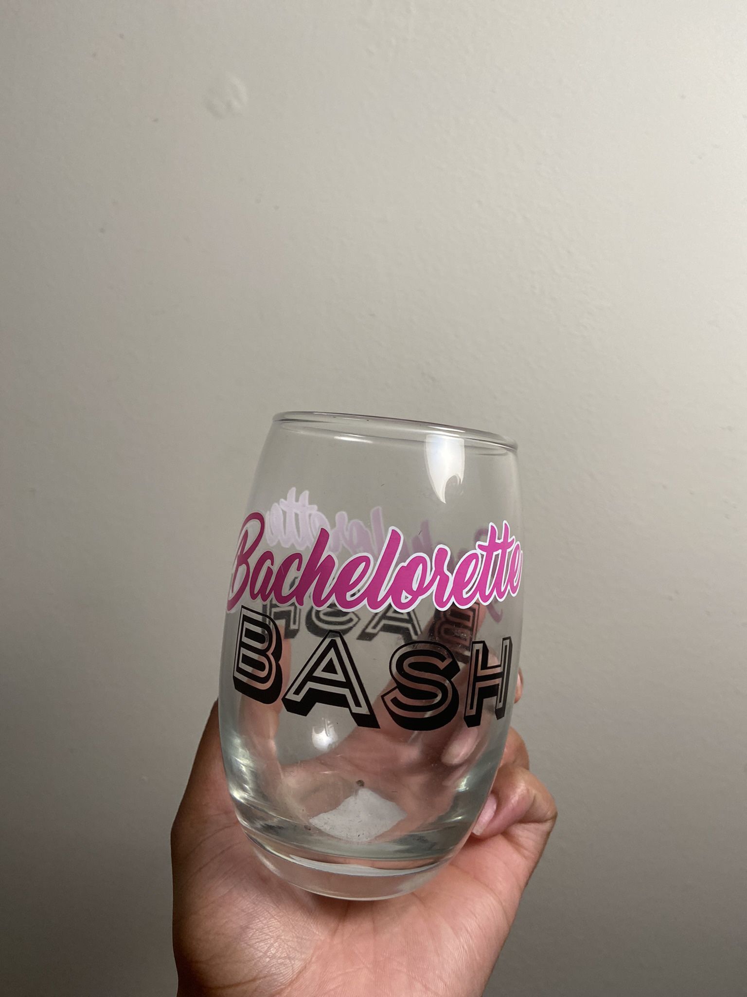 ‘Bachelorette Bash’ drink glasses
