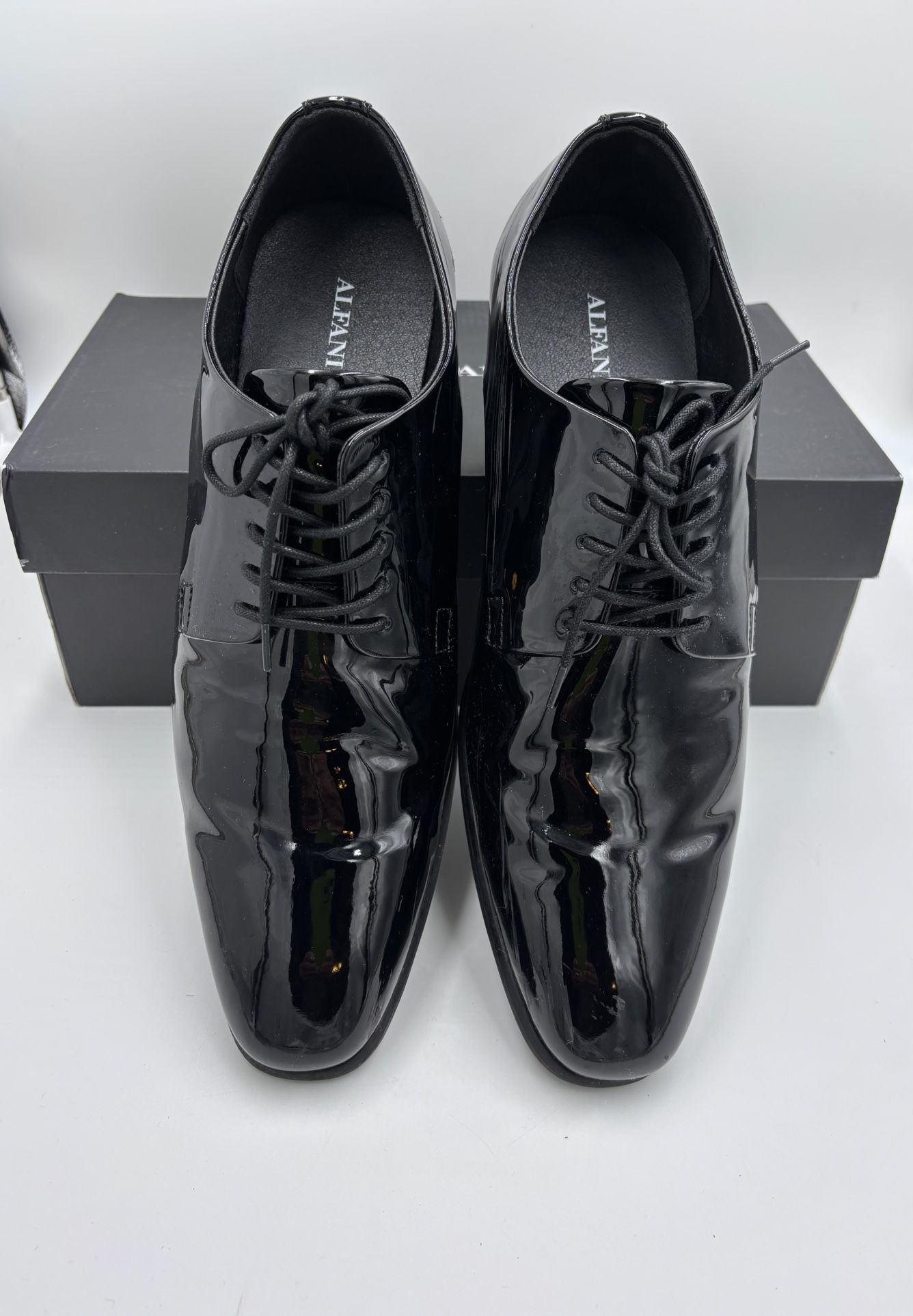 Alfani Men’s Black Patent Dress Shoes 12M