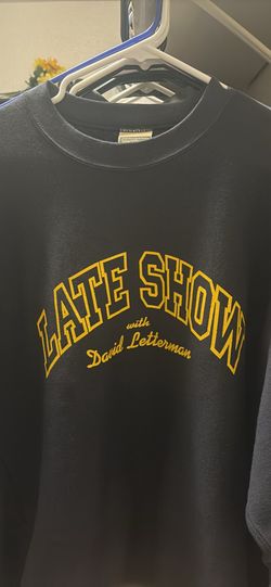 Vintage late night with David letterman sweatshirt