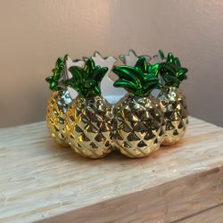 Bath & Body works Pineapple 3-wick Candle Holder