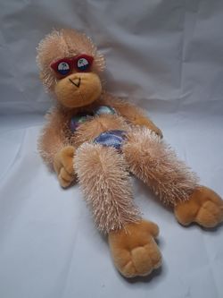 Plush Monkey Stuffed Animal with Sunglasses vintage