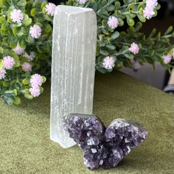 Selenite & Amethyst Butterfly 🦋 
