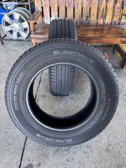 PAIR OF 235/65R17 SUREDRIVE TIRES