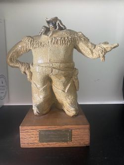 Cowboy sculpture