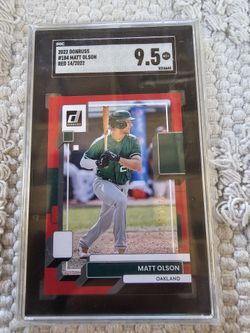 🔥2022 DONRUSS MATT OLSON SGC 9.5🔥