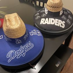 Straw Hats Dodgers Raiders