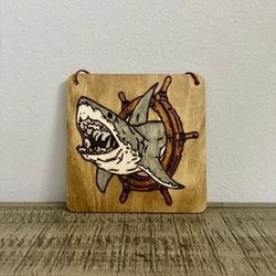 Shark Wood Burning 6x6”