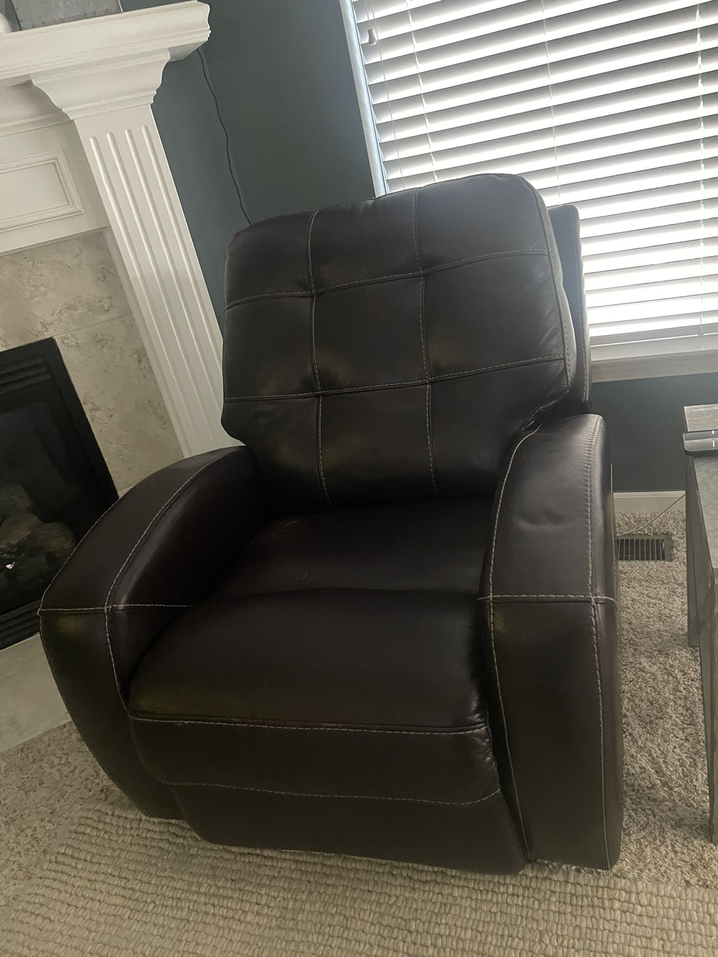Used large Leather recliner 