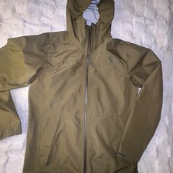 The North Face Men’s Olive Green Hooded Rain Jacket | S |