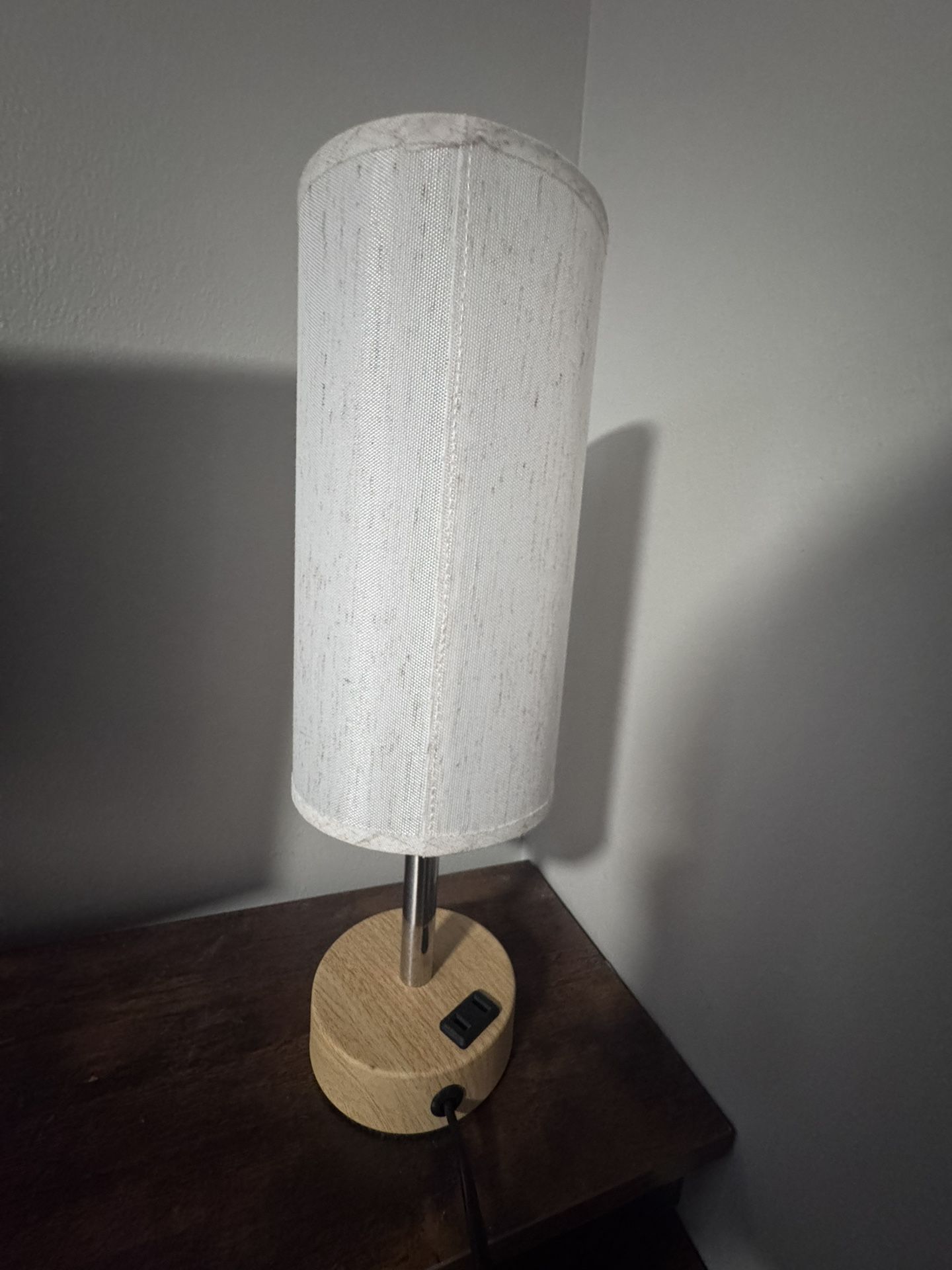 Fabric Shade Bedside Table Lamp- Dimmable- Purchased July 2024