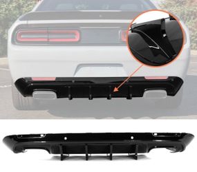 15-23 Dodge Challenger Rear Bumper Lip Diffuser Gloss Black