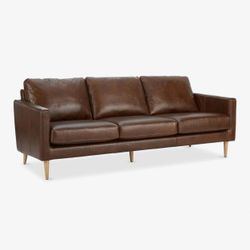 Feather Stanton Cognac Leather Sofa
