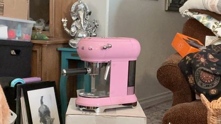 Hot Pink SMEG Deco Espresso Maker Like New!