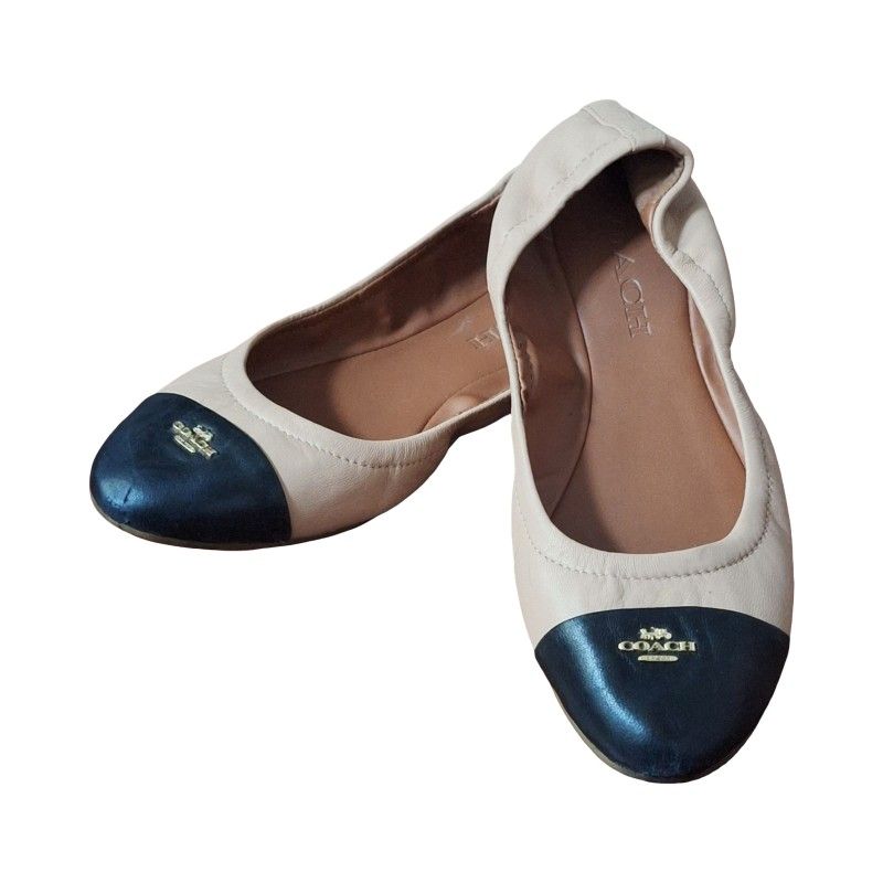 COACH Women's BONNIE Leather Ballet 6.5