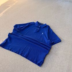 Polo Ralph Lauren Classic Fit Dark blue White Pony Polo Shirt Mens XL