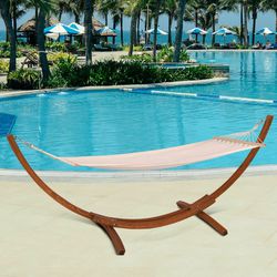 NEW Wooden Curved Arc Hammock Outdoor Use