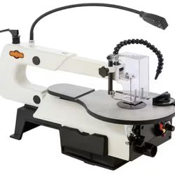 16 in. VS Scroll Saw with Foot Switch, LED, Miter Gauge and Rotary Shaft