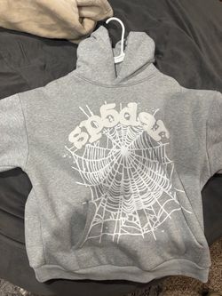 Grey spider hoodie