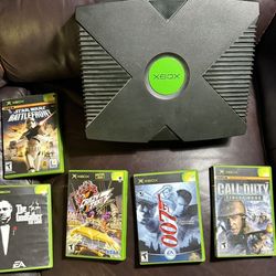 Awesome 😎!! Original Xbox Console And 5 Games ! 