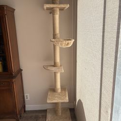 Adjustable Height Floor To Ceiling Cat Tree